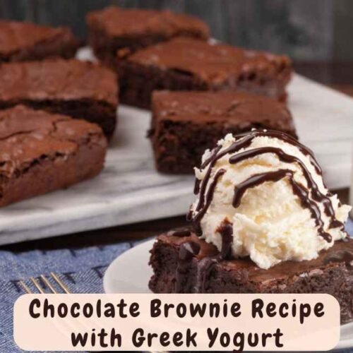 Chocolate Brownie Recipe with Greek Yogurt