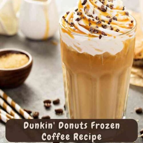 Dunkin' Donuts Frozen Coffee Recipe