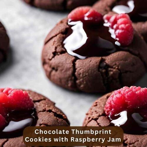 Chocolate Thumbprint Cookies with Raspberry Jam