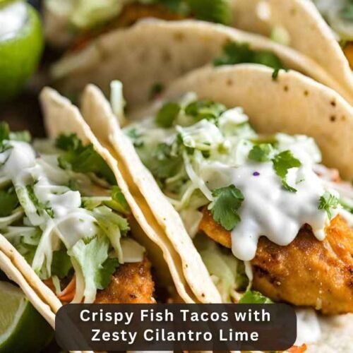 Crispy Fish Tacos with Zesty Cilantro Lime