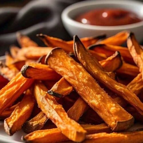 Crispy Oven-Baked Sweet Potato Fries Recipe