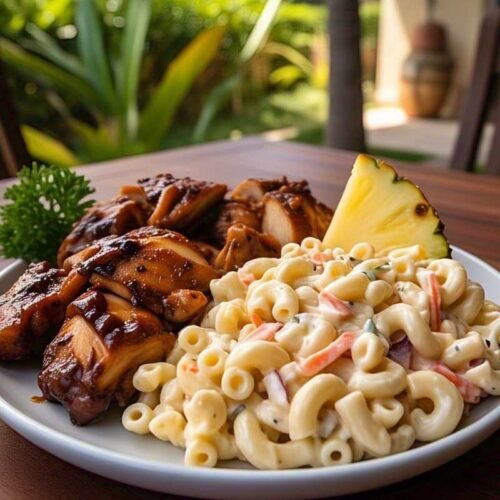 Ono Hawaiian BBQ Macaroni Salad Recipe pin